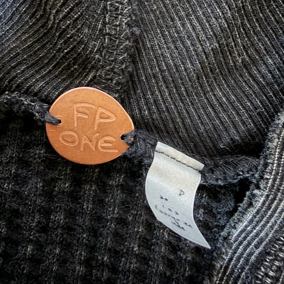Free People XS thermal hoodie and long sleeve bundle! - Picture 7 of 8